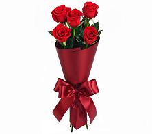 Букет 5 Красных роз Эдлесс Лав в Рощино