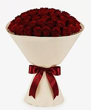 Букет 101 Бордовая роза Блэк Бакарра в Рощино