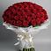Букет 101 Красная роза Блэк Мэджик в Рощино