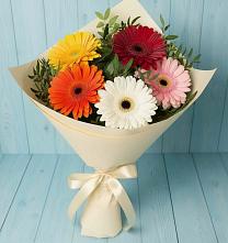 Букет цветов из:  Герберы в Рощино