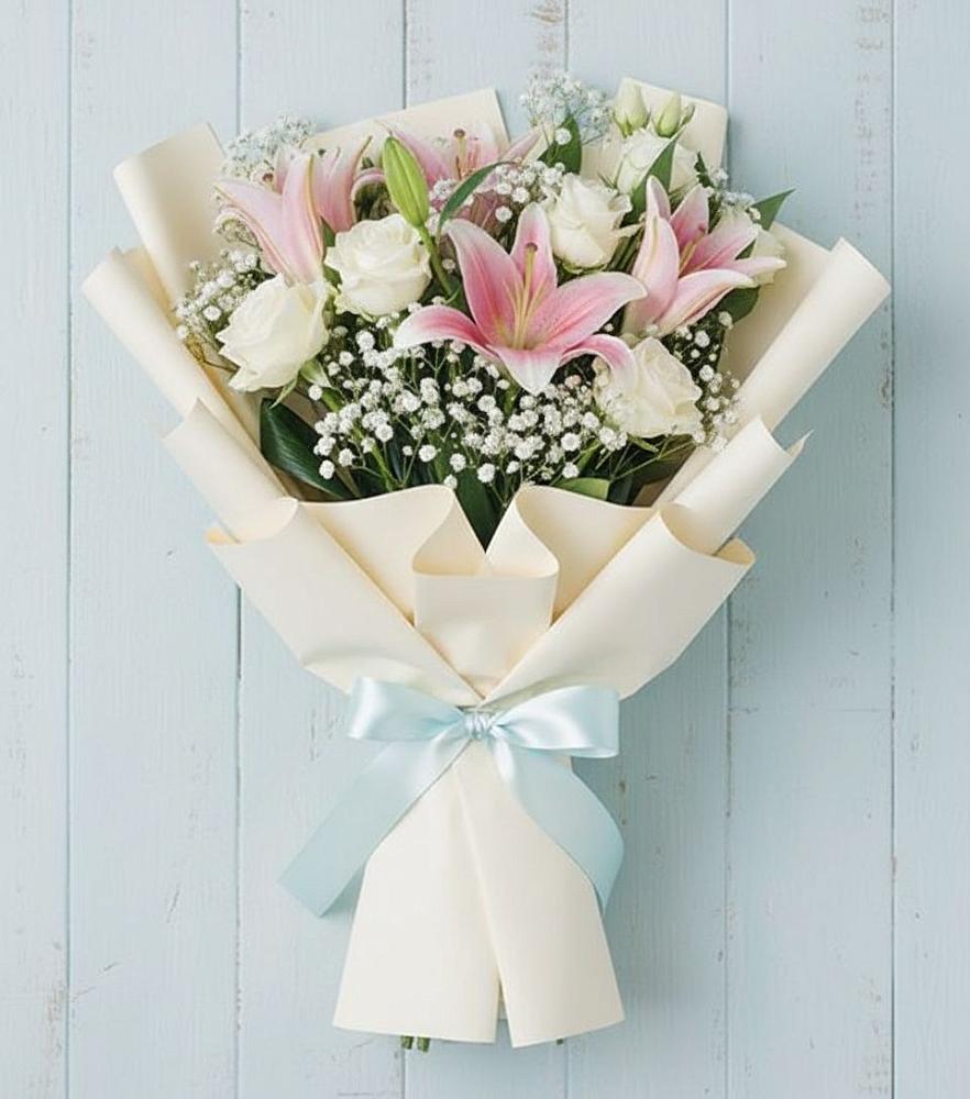 Букет цветов из: Лилии в Рощино