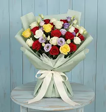 Букет цветов из:  Розы в Рощино