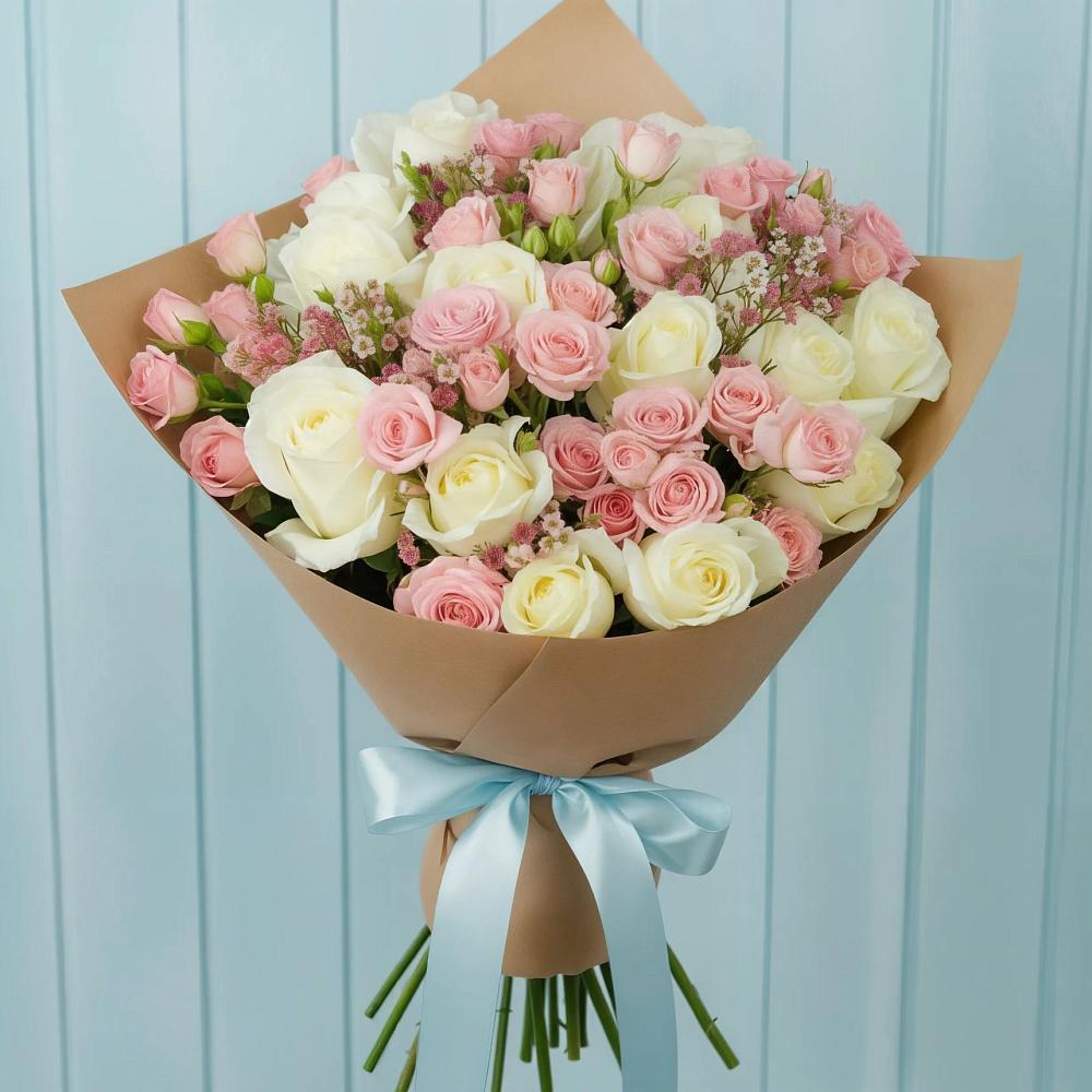 Букет цветов из: Розы в Рощино