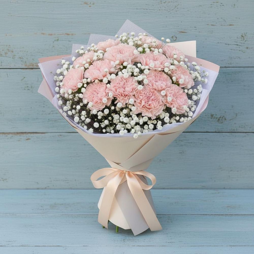 Букет цветов из: Гвоздики в Рощино