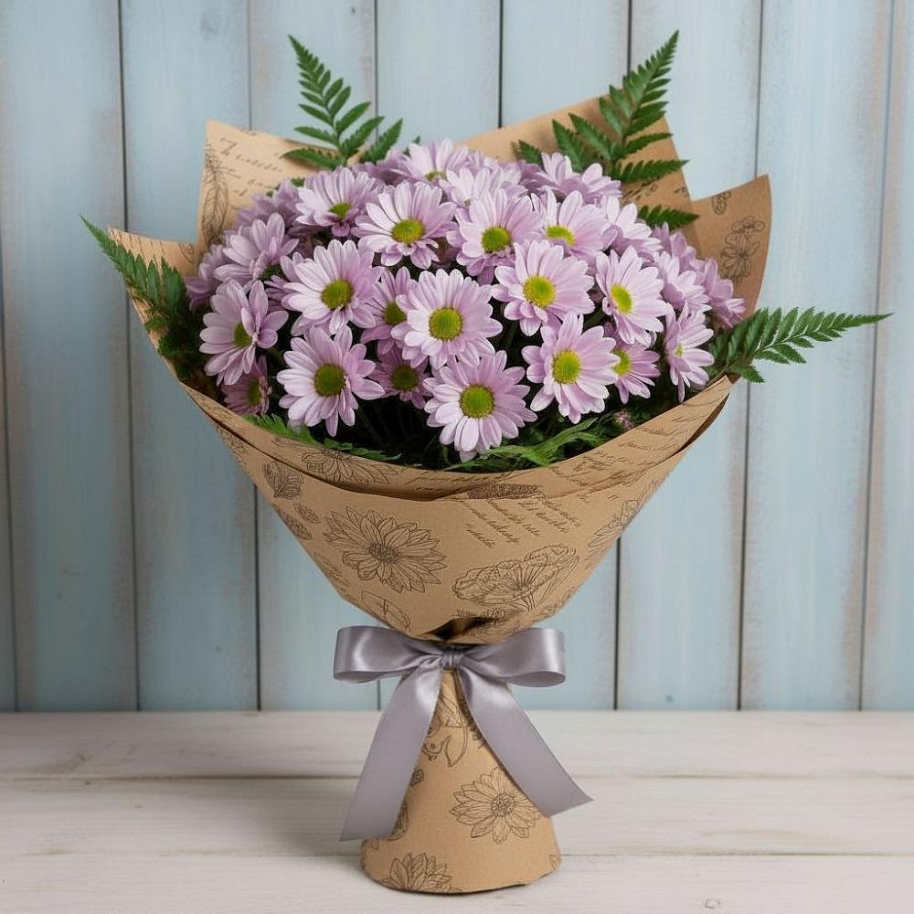 Букет цветов из: Хризантемы в Рощино