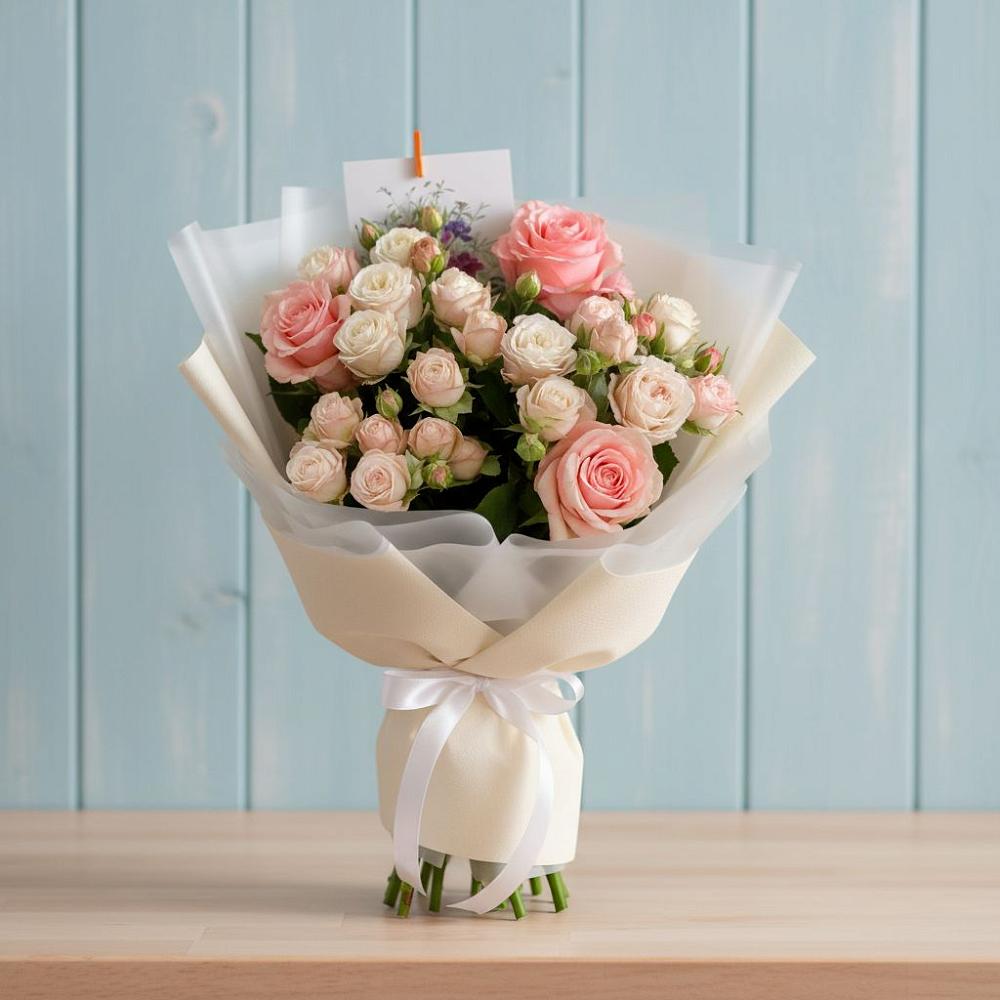 Букет цветов из: Розы в Рощино