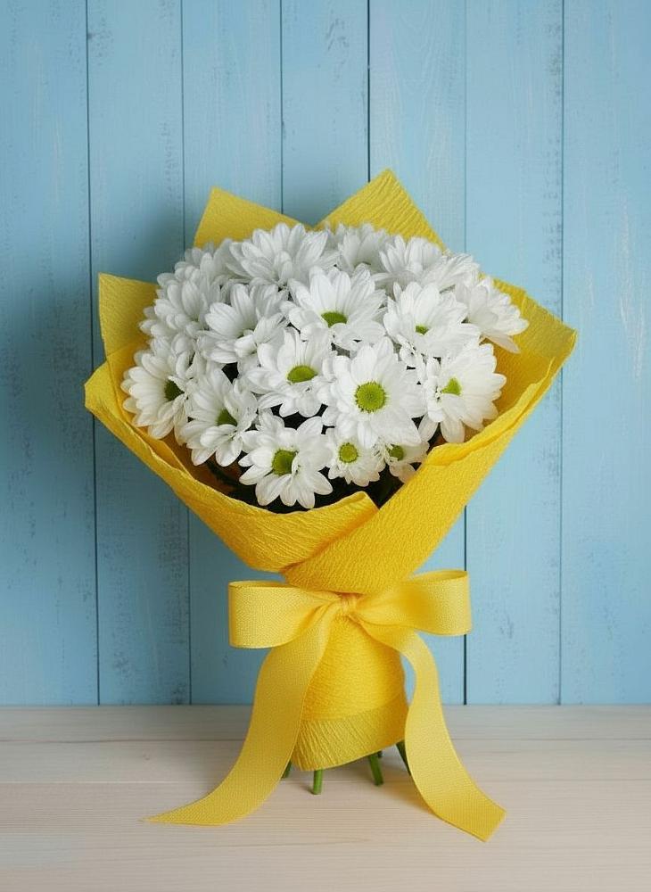 Букет цветов из: Хризантемы в Рощино