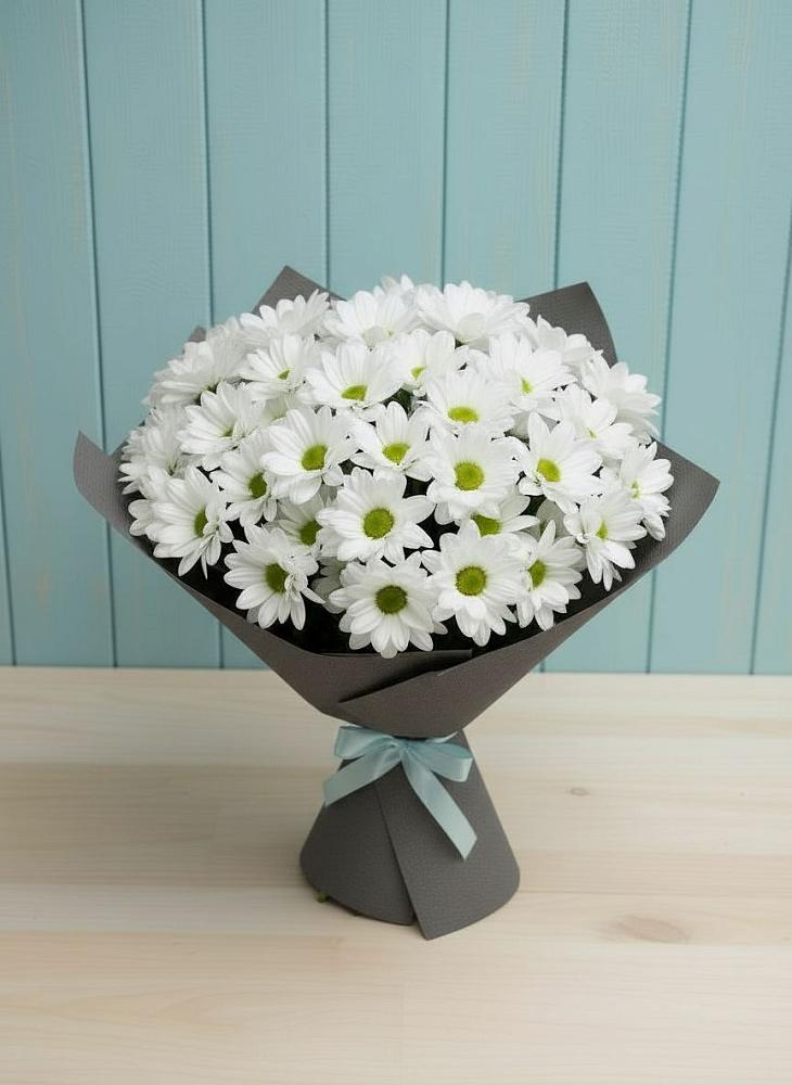 Букет цветов из: Хризантемы в Рощино