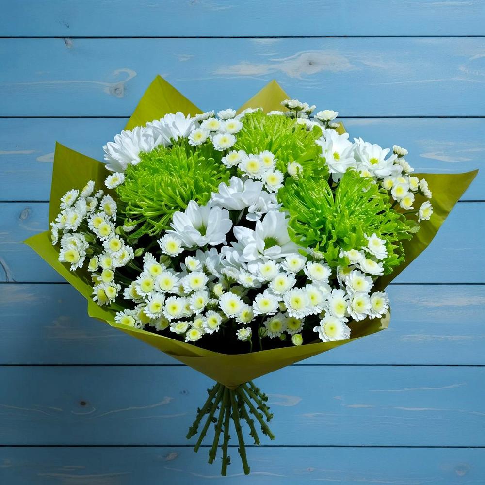 Букет цветов из: Хризантемы в Рощино