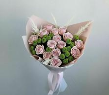 Букет цветов из:  Розы и Хризантемы #REPLACE_PRED# Рощино