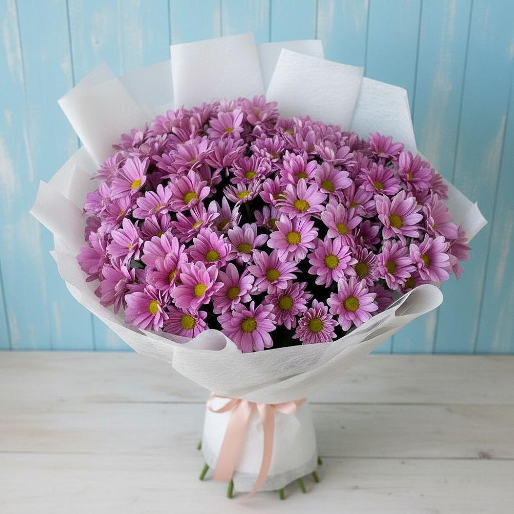 Букет цветов из: Хризантемы в Рощино