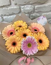 Букет цветов из:  Герберы #REPLACE_PRED# Рощино