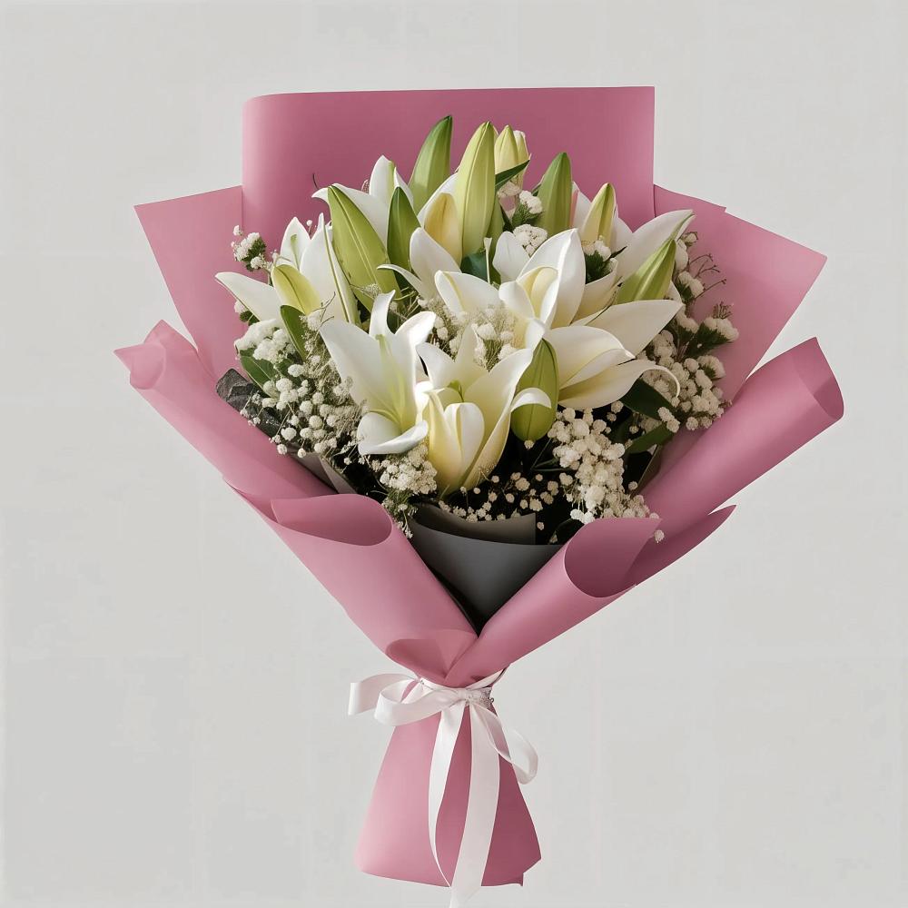 Букет цветов из: Лилии в Рощино